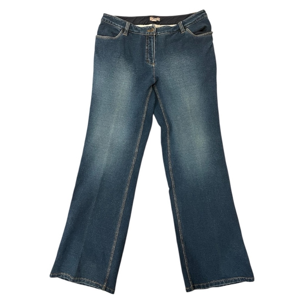 J. Jill Dark Blue Flare Stretch Jeans Size 10